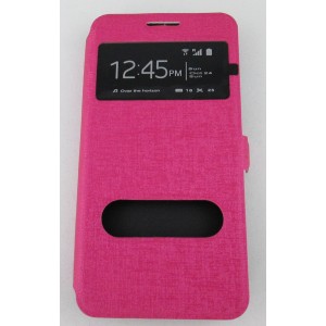 étui portefeuille samsung galaxy grand prime rose fushia