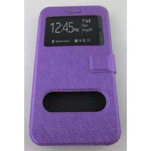 étui portefeuille samsung galaxy J7 violet