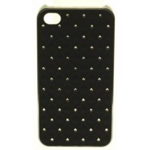 Coque Arrière Matelassée noire Iphone 4G / 4S