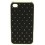 Coque Arrière Matelassée noire Iphone 4G / 4S