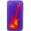 Coque Silicone Violet Guitare rouge Iphone 4 / 4S