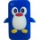 Coque Silicone Pingouin Ipod Touch 4 Bleu 