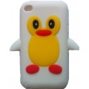 Coque Silicone Pingouin Ipod Touch 4 Blanc