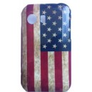 Coque Samsung Galaxy Y drapeau usé américain