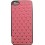 Coque Arrière Aluminium strass sur fond rose pale Iphone 5