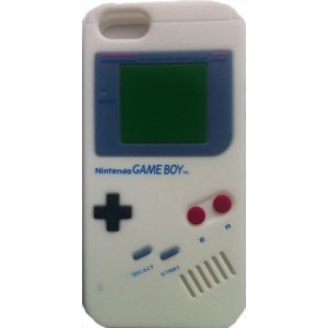 Coque Silicone Game boy Iphone 5 Blanc