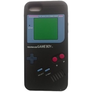 Coque Silicone Game boy Iphone 5 noire