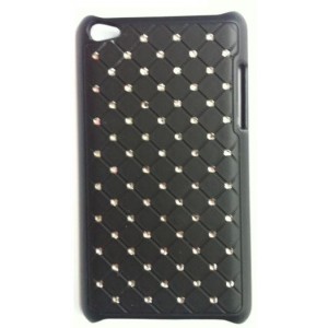 Coque Arrière Strass Apple Ipod Touch 4 noir