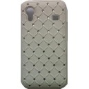 Coque Samsung Galaxy ace blanche avec strass