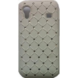 Coque Arrière Strass Samsung Galaxy ACE S5830 blanc