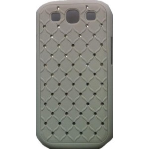 Coque Arrière Strass Samsung Galaxy S3 I9300 Blanc