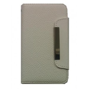 Housse portefeuille blanche Samsung Galaxy S2 I9100