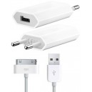 Chargeur Secteur compatible iPhone 4 / 4S/ 3G/ 3GS/ Ipad 1/2/3