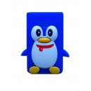 Coque Pingouin Silicone Bleu LG Optimus L3 e400