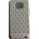 Coque Samsung Galaxy S2 blanche avec strass