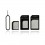 Adaptateur Blanc 4 en 1 pour Carte Nano Sim, Carte Sim et Carte Micro Sim pour iPhone et iPad avec Epingle Ejection Sim