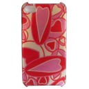 Coque Arrière Fantaisie "Coeur" Rose et Rouge Iphone 4 / 4S