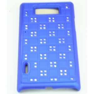 Coque Bleu avec Strass LG Optimus L7 P700