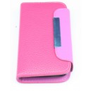 Housse Portefeuille rose Samsung Galaxy ACE S5830