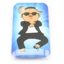 Coque Samsung Galaxy ACE bleu motif gangnam style