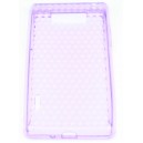 Coque Violet à effet nid d'abeille pour LG Optimus L7 P700 Silicone