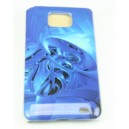 Coque Samsung Galaxy S2 bleu design