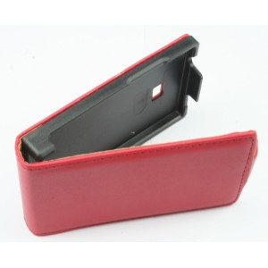 Etui à rabat rouge pour LG Optimus L3 E400