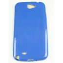 Coque Samsung Galaxy Note 2 bleu Silicone