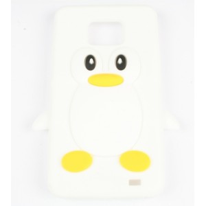 Coque Pingouin Samsung Galaxy S2/i9100 blanc