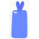 Coque Iphone 4 / 4S Bleu Lapin Silicone