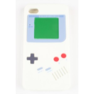 Coque Iphone 4 / 4S Game boy blanche Silicone