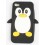 Coque iphone 4 / 4s pingouin noir silicone