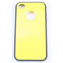 Coque iphone 4 / 4s jaune semi rigide