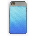 Coque iphone 4/ 4s bleu semi rigide