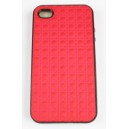 Coque iphone 4 / 4s rouge semi rigide