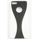 coque iphone 5 bicolore / blanc noir