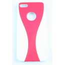 coque iphone 5 bicolore / rouge blanc