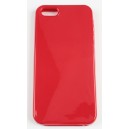 Coque iphone 5 rouge silicone