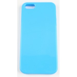 Coque iphone 5 bleu ciel silicone