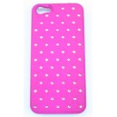 Coque iphone 5 rose fushia strass 