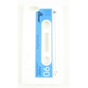 Coque iphone 5 blanche cassette silicone