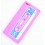 Coque iphone 5 rose fushia cassette silicone 