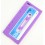 coque iphone 5 violette cassette silicone