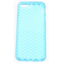 Coque iphone 5/5S bleu ciel silicone effet nid d'abeille