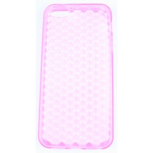 Coque iphone 5 rose pale silicone