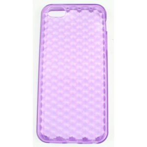 Coque iphone 5 violette silicone