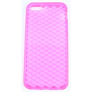 Coque iphone 5 rose fushia silicone