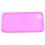 Coque iphone 5 rose fushia silicone