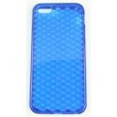 Coque iphone 5/5S bleu silicone effet nid d'abeille