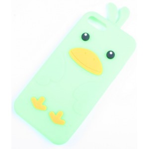 Coque iphone 5 verte silicone